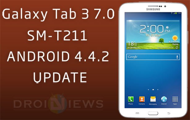 Update Galaxy Tab 3 7.0 SM-T211 with Android 4.4.2 KitKat ...