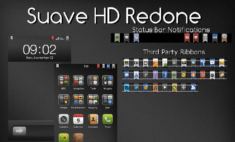 Suave HD Redone - Black And Grey Theme For MIUI GB & V4 - Droid Views