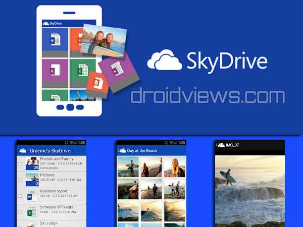 Microsoft SkyDrive Hits the Google Play Store - Microsoft Skydive In Google Play Store - Droid Views