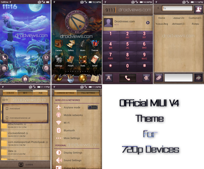 MIUI Official Theme - MIUI Official Theme 720p For V4 - Droid Views