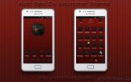 Acid Red Theme - Samsung Acid Red Theme For Go Launcher - Droid Views
