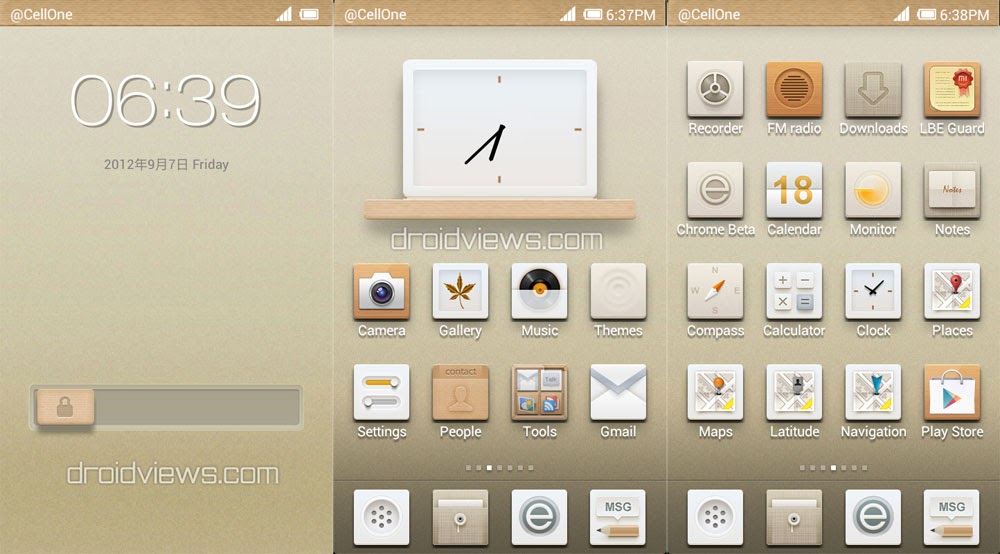 ZEN Theme - ZEN Theme for MIUI V4 & GB in Light Brown - Droid Views