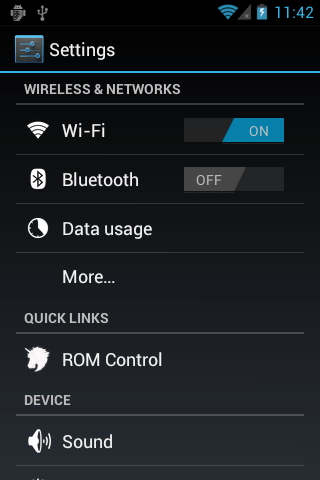 aokp rom settings