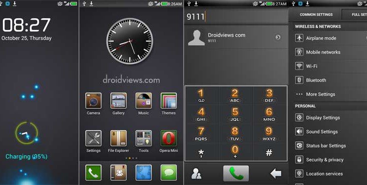 Theme For MIUI V4 - Black and Gray Theme For MIUI V4 - Droid Views