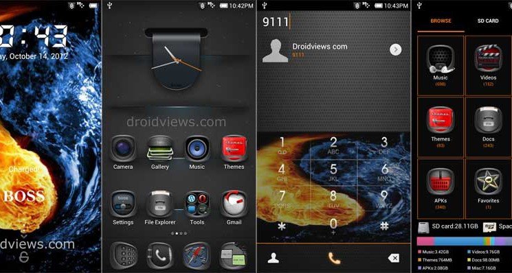 Theme for MIUI for MIUI V4/JB - Fire Boss Transparent Theme for MIUI For MIUI V4/JB - Droid Views