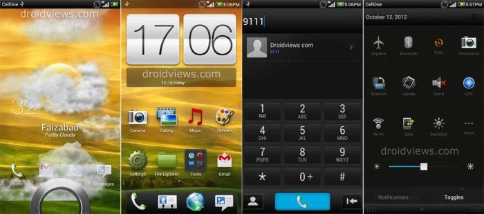 Theme for MIUI V4/JB - Sense 4.0 Dark Theme for MIUI V4/JB - Droid Views