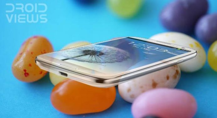 Samsung Galaxy S3 (Sprint) to Receive Jelly Bean Update - Samsung Galaxy S3 On Top Of Colorful Jelly Beans - Droid Views