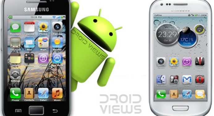 iOS Interference On Samsung Galaxy Phones - Black And White Samsung Galaxy With iOS Looks - Droid Views