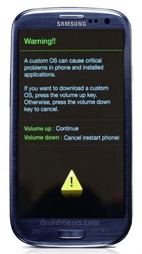 Root Samsung Galaxy S3 On Android 4.1.1 Jelly Bean Firmware - Galaxy S3 Download Mode - Droid Views