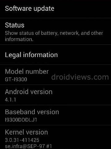 Samsung Pushes Android 4.1.1 Jelly Bean Update to Galaxy S3 India - Jelly Bean Update To Galaxy S3 India - Droid Views