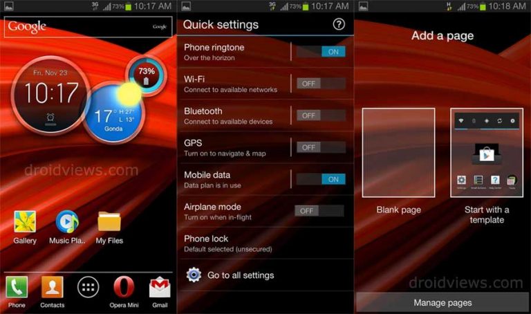 Motorola Razr M Launcher and Circle Clock Widget for All Android Phones ...