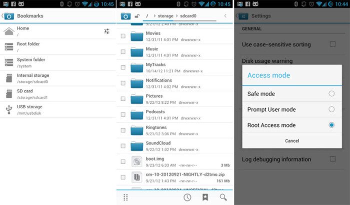 Latest Nightlies To Give CyanogenMod 10 A New File Manager App - Screenshot Of A 10 New File Manager App - Droid Views