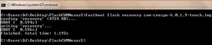 How to Flash ClockworkMod Recovery 6.0.1.9 on Nexus S - Flash ClockWorkMod Touch - Droid Views