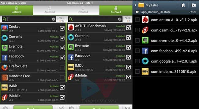 App Backup & Restore