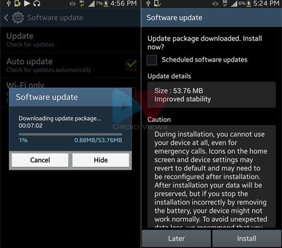 Galaxy S4 Firmware Update