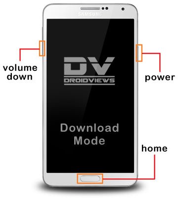Note 3 download mode key combo