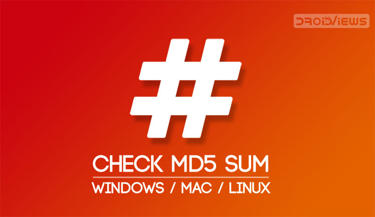 Check MD5 Checksum