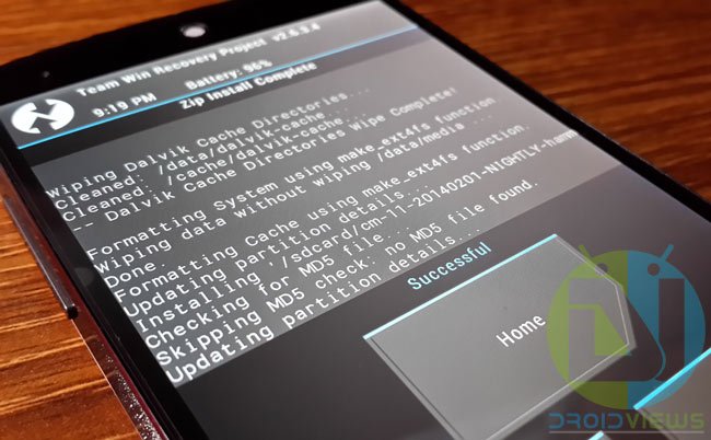 flash rom in twrp