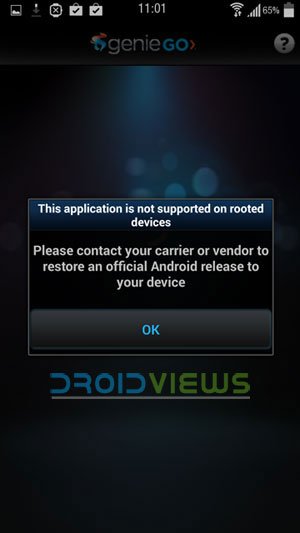 app not supported on rooted devices