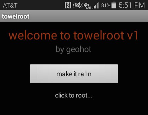 root at&t galaxy s5 towelroot