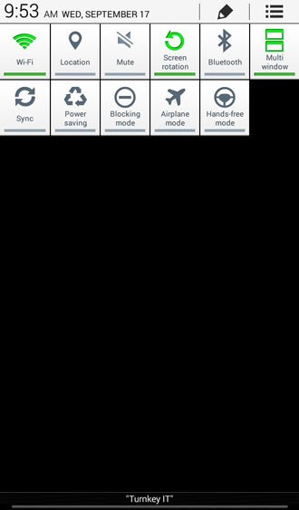 galaxy tab 3 7.0 kitkat quick settings