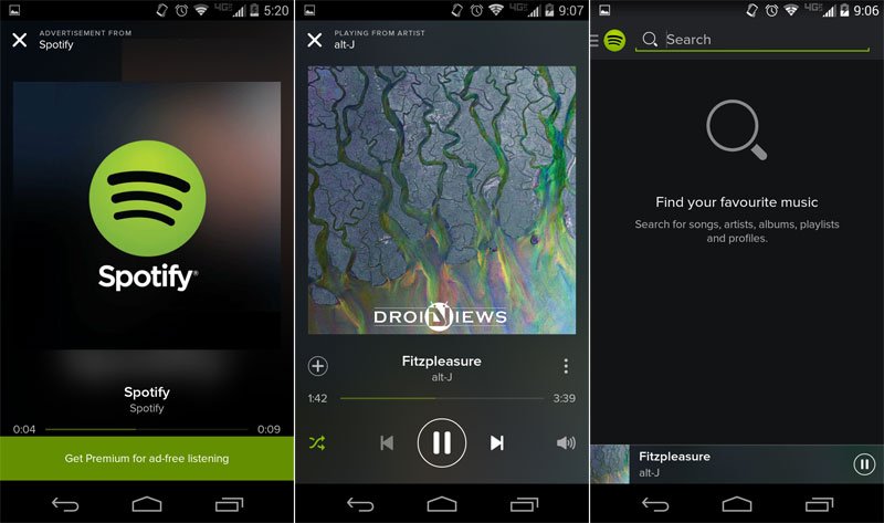 spotify offline mode android