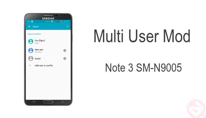 Multi User Feature on Note 3