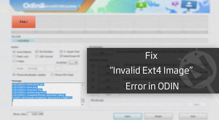 Ext4 Image Error - Fix Invalid Ext4 Image - Droid Views