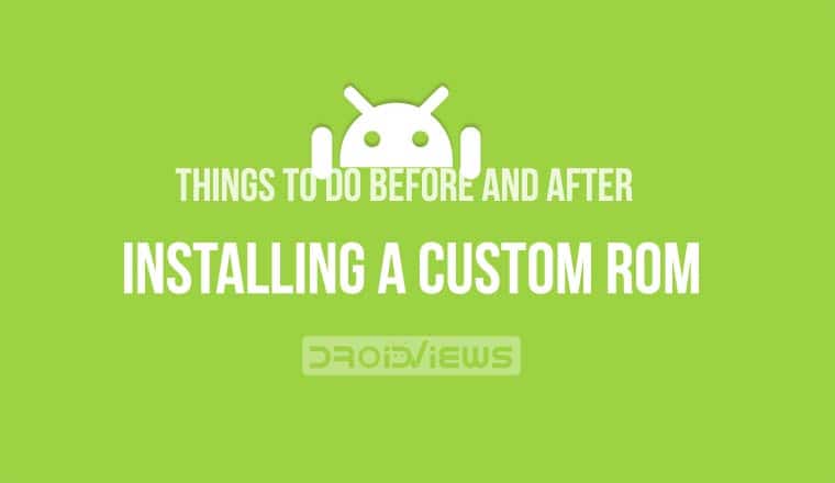 install custom rom android