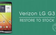 Restore Verizon LG G3 to Stock
