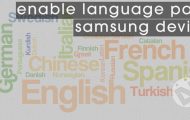 Samsung Devices - Enable Language Packs - Droid Views