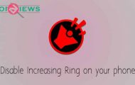 Disable Increasing Ringtone