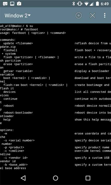 Android Device as PC for ADB and Fastboot