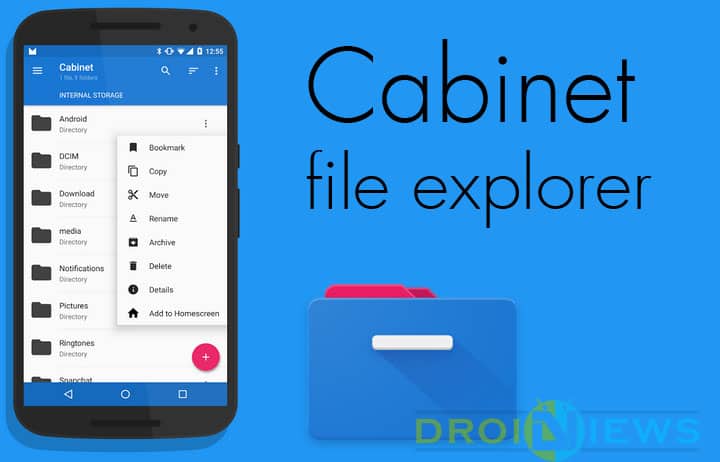 Cabinet file explorer