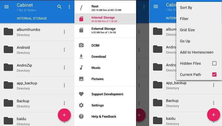 Cabinet file manager Beta