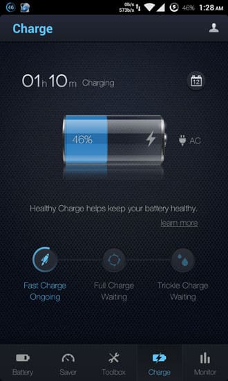 battery chraging level