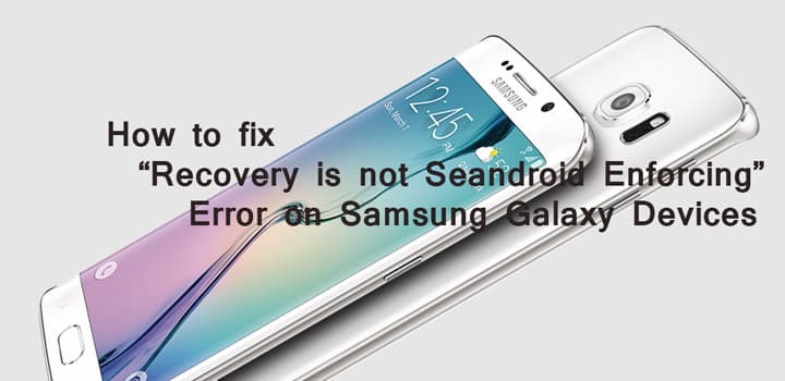 Recovery is not Seandroid Enforcing