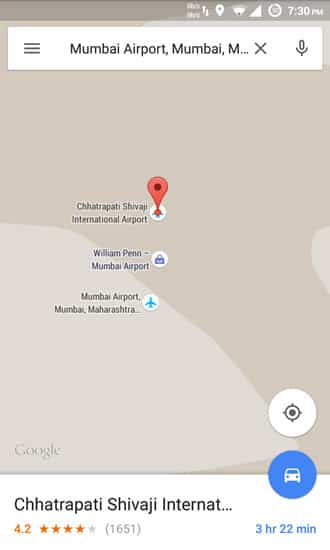 google maps navigation ui