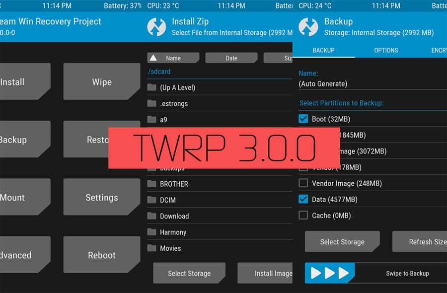 Flash TWRP 3.0