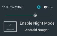 enable night mode android nougat