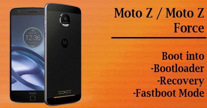 Boot Moto Z into Bootloader