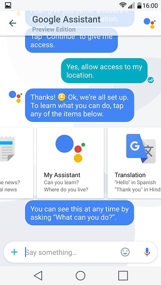 google assistant