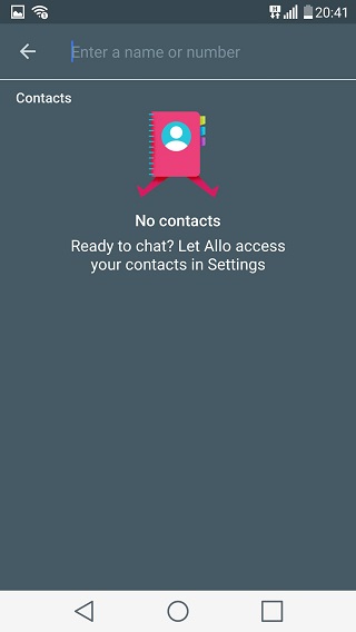 add a contact in allo