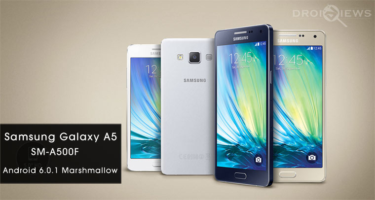 Install Android 6 0 1 Marshmallow Update On Samsung Galaxy A5 Sm A500f Droidviews
