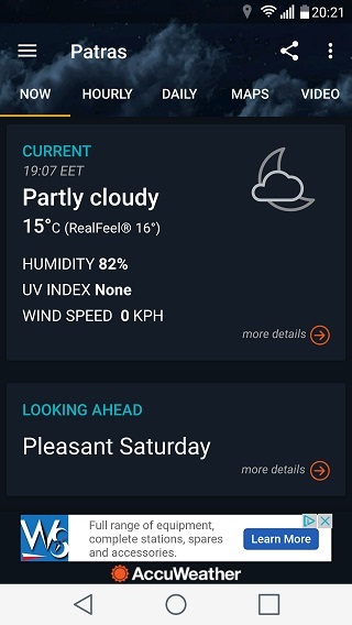 AccuWeather weather conditions