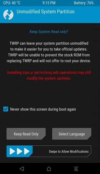modify system partition in twrp