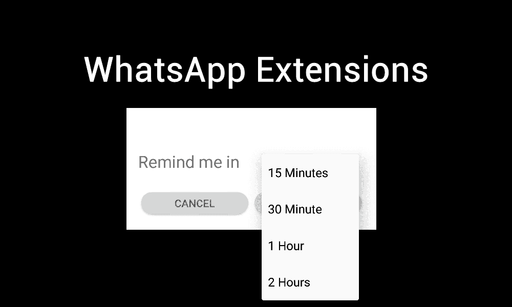 whatsapp extensions