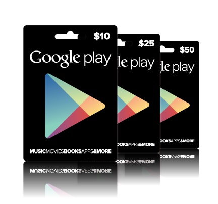 google play gift cards