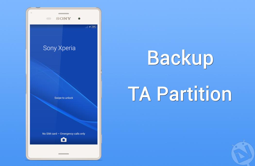 backup ta partition