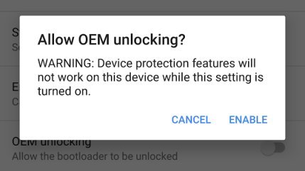 allow oem unlocking